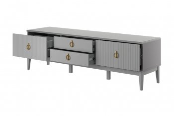 Тумба для ТВ - 4 ящика Фарго антрацит (БМ) в Невьянске - nevyansk.mebel-e96.ru