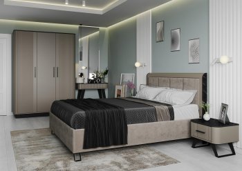 Спальный гарнитур Фиделия, модульный (Олмеко) в Невьянске - nevyansk.mebel-e96.ru