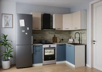 Кухонный гарнитур угловой Фьюжн 2000*1200 мм (Sanvut) в Невьянске - nevyansk.mebel-e96.ru