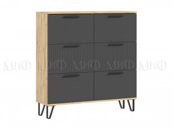 Обувница Флэш крафт/графит (Миф) в Невьянске - nevyansk.mebel-e96.ru