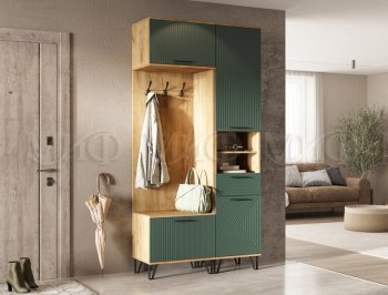 Прихожая Флэш комп.1, крафт/графит (Миф) в Невьянске - nevyansk.mebel-e96.ru