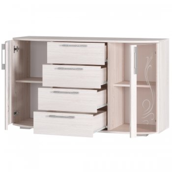 Комод Флорида ясень белый (БТС) в Невьянске - nevyansk.mebel-e96.ru