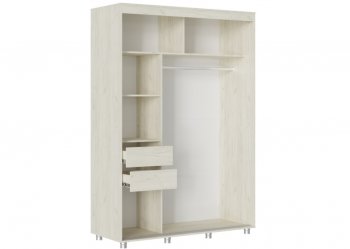 Шкаф-купе 1500 мм Форест крафт белый (Стиль) в Невьянске - nevyansk.mebel-e96.ru