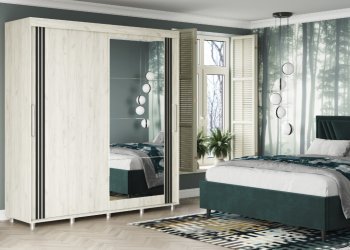 Шкаф-купе 2000 мм Форест крафт белый (Стиль) в Невьянске - nevyansk.mebel-e96.ru