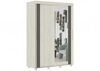 Шкаф-купе 1500 мм Форест крафт белый (Стиль) в Невьянске - nevyansk.mebel-e96.ru