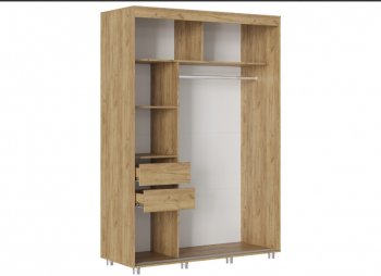 Шкаф-купе 1500 мм Форест крафт золотой(Стиль) в Невьянске - nevyansk.mebel-e96.ru