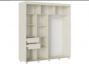 Шкаф-купе 2000 мм Форест крафт белый (Стиль) в Невьянске - nevyansk.mebel-e96.ru