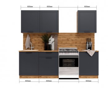 КУхонный гарнитур Глетчер 1800 мм маренго (Сурская) в Невьянске - nevyansk.mebel-e96.ru