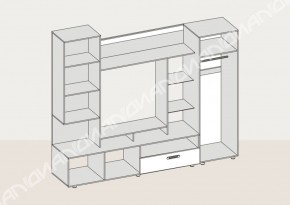 Гостиная Аллегро вариант-3 (Венге/Белфорт) в Невьянске - nevyansk.mebel-e96.ru