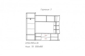 Стенка Гармония-3 (АстридМ) в Невьянске - nevyansk.mebel-e96.ru