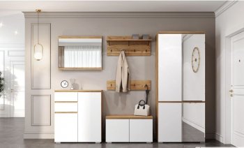Прихожая Гретта №1 крафт золотой (Памир) в Невьянске - nevyansk.mebel-e96.ru