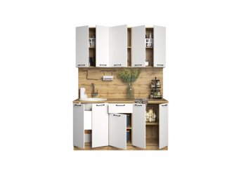 КУхонный гарнитур Хелмер 1600 мм (Сурская) в Невьянске - nevyansk.mebel-e96.ru