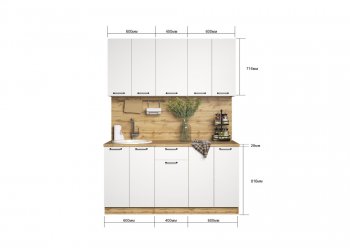 КУхонный гарнитур Хелмер 1600 мм (Сурская) в Невьянске - nevyansk.mebel-e96.ru