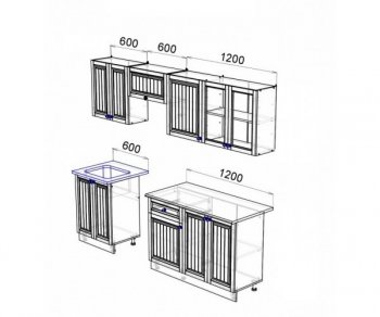 Кухонный гарнитур Хозяюшка 2400 Фисташка (Эра) в Невьянске - nevyansk.mebel-e96.ru