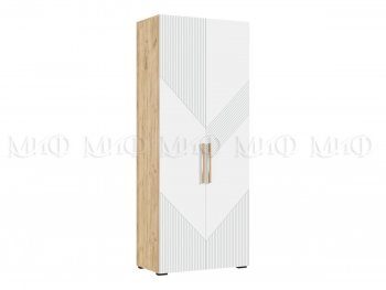 Шкаф распашной 900 мм Ирис с антресолью, крафт/белый (Миф) в Невьянске - nevyansk.mebel-e96.ru
