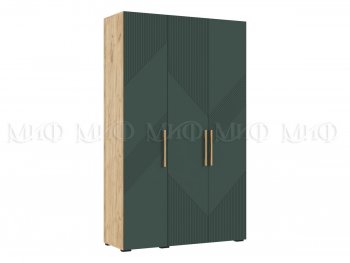 Шкаф 1350 мм Ирис с антресолью, крафт/грин (Миф) в Невьянске - nevyansk.mebel-e96.ru