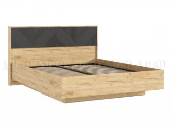Кровать парящая с ПМ Ирис графит/дуб крафт (Миф) в Невьянске - nevyansk.mebel-e96.ru