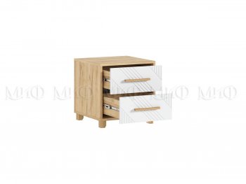 Тумба прикроватная Ирис крафт/белый, 2 шт (Миф) в Невьянске - nevyansk.mebel-e96.ru