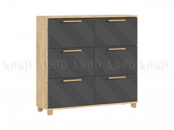 Обувница Ирис крафт/графит (Миф) в Невьянске - nevyansk.mebel-e96.ru