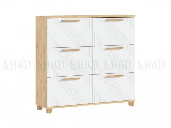 Обувница Ирис крафт/белый (Миф) в Невьянске - nevyansk.mebel-e96.ru