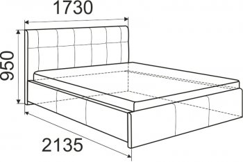 Кровать Изабелла с латами Newtone cacao (ИжМ) в Невьянске - nevyansk.mebel-e96.ru