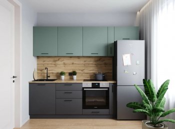 Кухонный гарнитур Изумруд 2550 мм (Санвут) в Невьянске - nevyansk.mebel-e96.ru