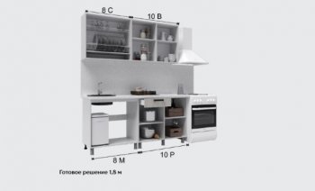 Кухонный гарнитур Кантри 1600 мм (Текс) в Невьянске - nevyansk.mebel-e96.ru