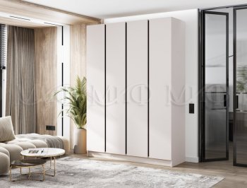 Шкаф 1600 мм 4-х створчатый Келвин кашемир (Миф) в Невьянске - nevyansk.mebel-e96.ru