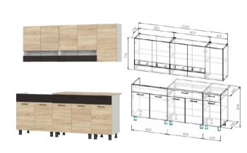 Кухонный гарнитур КГ-2 2000 мм (СВ) в Невьянске - nevyansk.mebel-e96.ru