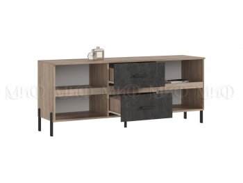 Тумба ТВ Ким бетон графит (Миф) в Невьянске - nevyansk.mebel-e96.ru