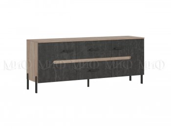 Тумба ТВ Ким бетон графит (Миф) в Невьянске - nevyansk.mebel-e96.ru