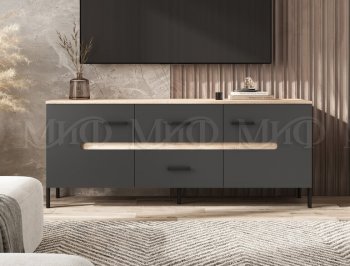 Тумба ТВ Ким графит софт (Миф) в Невьянске - nevyansk.mebel-e96.ru