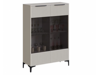 Шкаф со стеклом Кимберли кашемир (Handis) в Невьянске - nevyansk.mebel-e96.ru