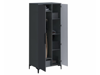 Шкаф 800 мм 2-створчатый Кимберли графит (Handis) в Невьянске - nevyansk.mebel-e96.ru