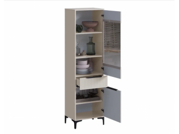 Пенал 550 мм со стеклом Кимберли кашемир (Handis) в Невьянске - nevyansk.mebel-e96.ru