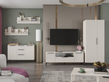 Стенка Кимберли кашемир, модульная (Handis) в Невьянске - nevyansk.mebel-e96.ru