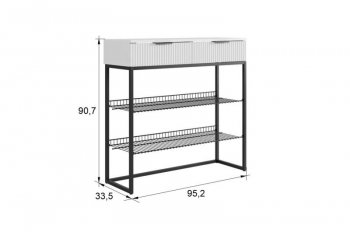 Обувница Классная 1 (графит/графит матовый/золото​​​​​​​) (Мебельсон) в Невьянске - nevyansk.mebel-e96.ru