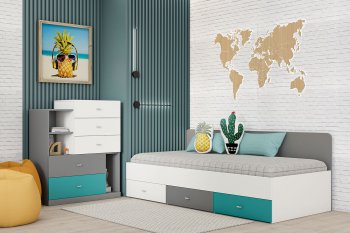 Кровать Клео арт. 010 океан (Диал) в Невьянске - nevyansk.mebel-e96.ru