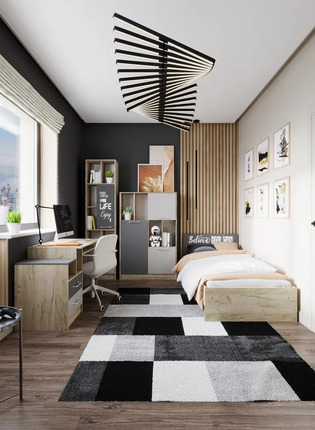 Набор детской мебели Колибри Лофт серый (Текс) в Невьянске - nevyansk.mebel-e96.ru