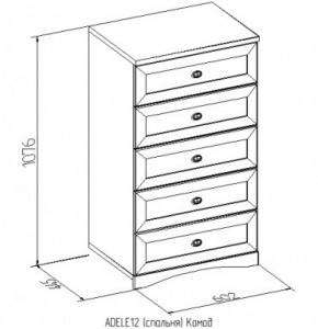 Комод 12 Адель в Невьянске - nevyansk.mebel-e96.ru