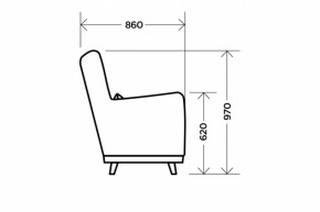 Кресло Интерьерное Aqua Blue в Невьянске - nevyansk.mebel-e96.ru