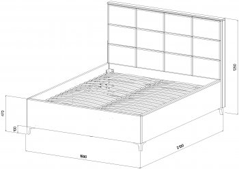 Кровать с подъемным механизмом Мега беж (Лин) в Невьянске - nevyansk.mebel-e96.ru