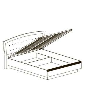 Кровать двойная 1600 с ПМ Афины 368 (Яна) в Невьянске - nevyansk.mebel-e96.ru