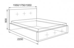 Кровать Линда с подъемным механизмом 1800*2000 в Невьянске - nevyansk.mebel-e96.ru