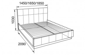 Кровать Локарно с латами 1400*2000 в Невьянске - nevyansk.mebel-e96.ru