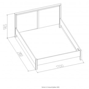 Кровать Шерлок 1800 орех 1600*2000 в Невьянске - nevyansk.mebel-e96.ru