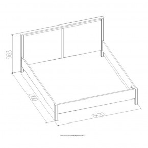 Кровать Шерлок 900 дуб сонома 1200*2000 в Невьянске - nevyansk.mebel-e96.ru