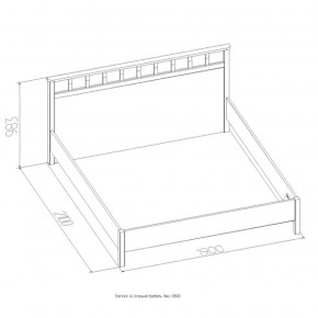 Кровать Шерлок Люкс 1200 ясень анкор светлый 900*2000 в Невьянске - nevyansk.mebel-e96.ru