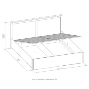 Кровать Шерлок с ПМ 1400 дуб сонома 1400*2000 в Невьянске - nevyansk.mebel-e96.ru