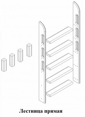 Кровать Сонечка 2-х ярусная (модульная) в Невьянске - nevyansk.mebel-e96.ru